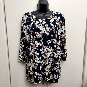 J. Jill L scoop 3/4 sleeve